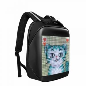 LED Pixel Display Laptop Backpack – Customizable Smart Anime Bag