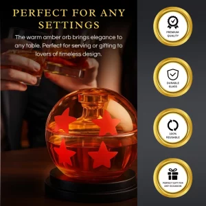 Alternative view of Dragon Ball Z: 4 Star Crystal Glass Decanter 750ml