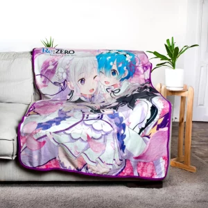 Re:Zero: Sisters Fleece Throw Blanket