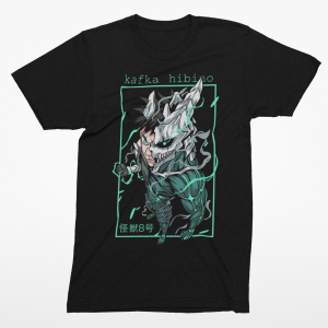 Kaiju No. 8 -Kafka Hibino Black T-Shirt